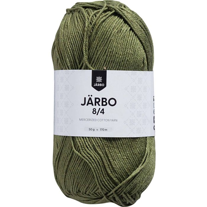 Mercerisert bomullsgarn, nr. 8/4, heklenål 3, kiwi, 50 g/ 1 nst.
