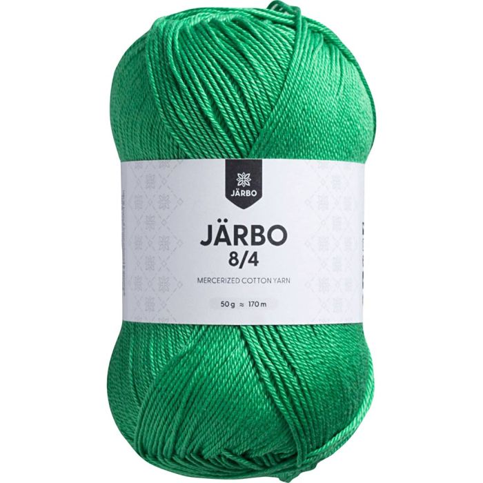Mercerisert bomullsgarn, nr. 8/4, heklenål 3, pastellgrønn, 50 g/ 1 nst.