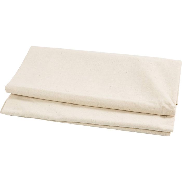 Vasket bomullslerret, B: 150 cm, 120 g, natur, 3 m/ 1 pk.