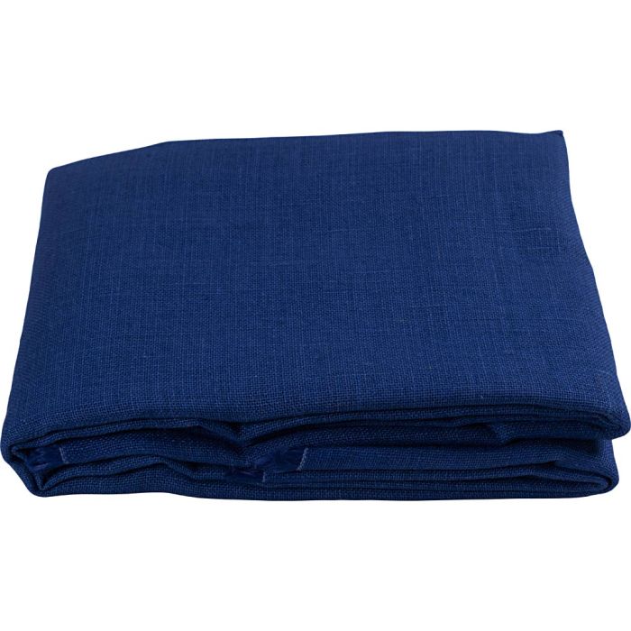 Hessian, B: 160 cm, 58 tråder pr. 10 cm, 310-330 g, blå, 5 m/ 1 rl.