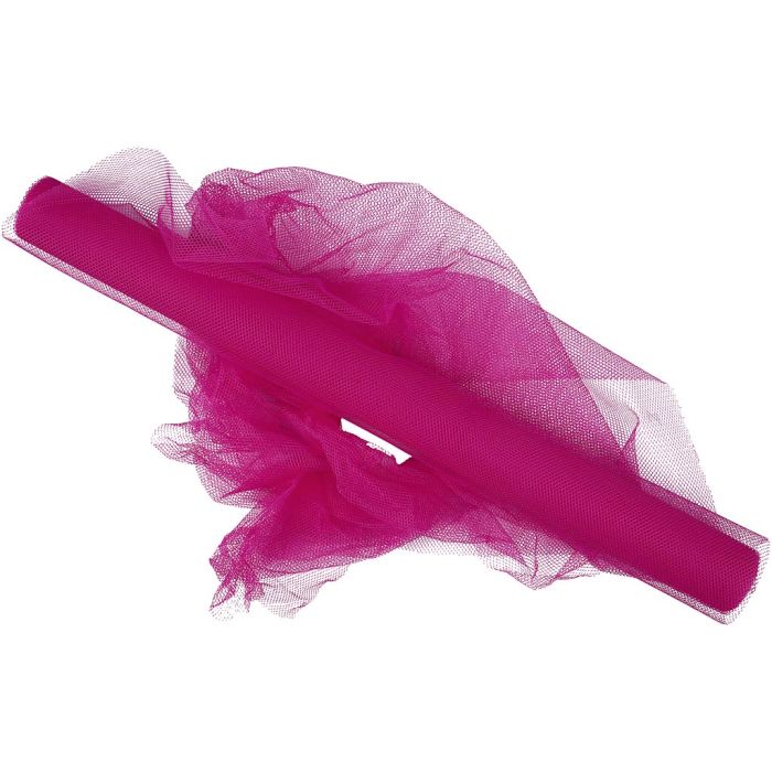 Tyll, B: 50 cm, pink, 5 m/ 1 rl.