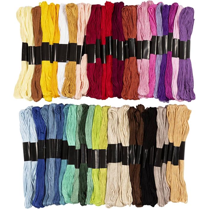 Broderigarn, 100 stk./ 1 pk.