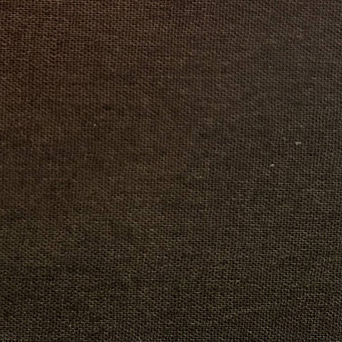 Bomullstoff, B: 145 cm, 152 g, mørk brun, 10 m/ 1 rl.
