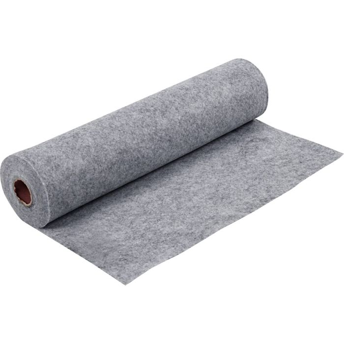 Hobbyfilt, B: 45 cm, tykkelse 1,5-2 mm, melert, 180-200 g, grå, 5 m/ 1 rl.