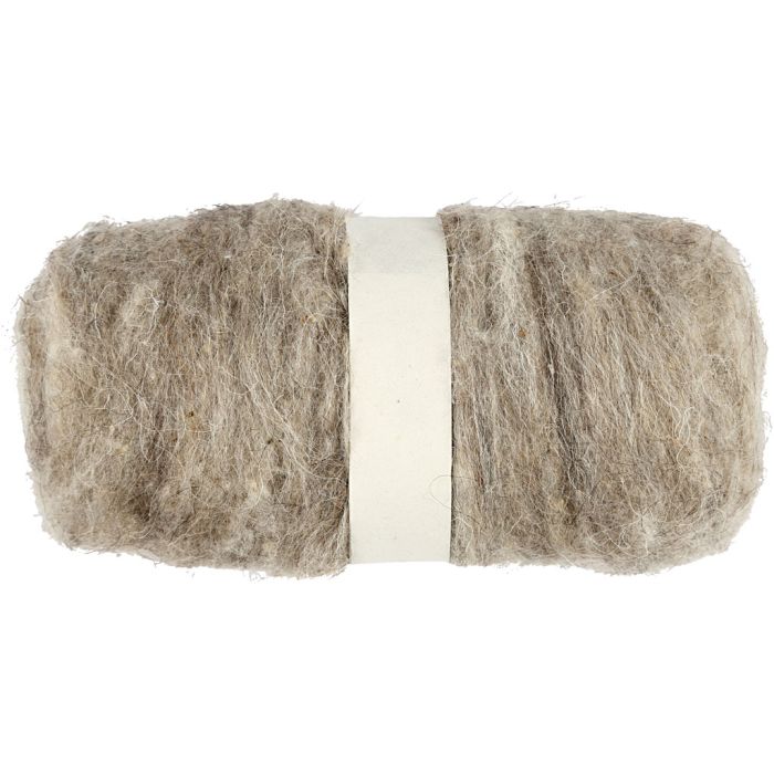 Kardet Ull, natur, 100 g/ 1 bunt