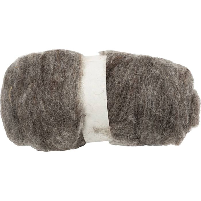 Kardet Ull, natur, 100 g/ 1 bunt