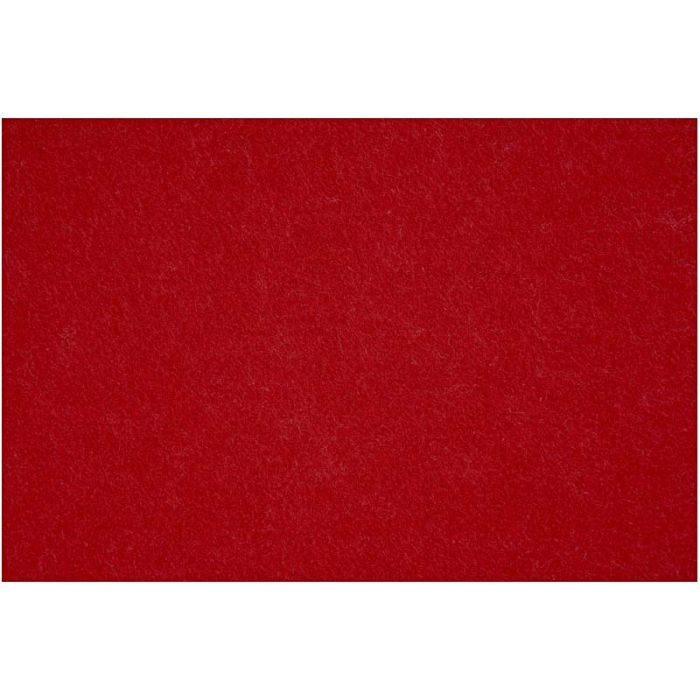 Hobbyfilt, A2, ark 420x594 mm, tykkelse 3 mm, gml. rød, 1 ark