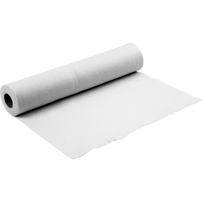Hobbyfilt, B: 90 cm, tykkelse 1,5-2 mm, hvit, 5 m/ 1 rl.