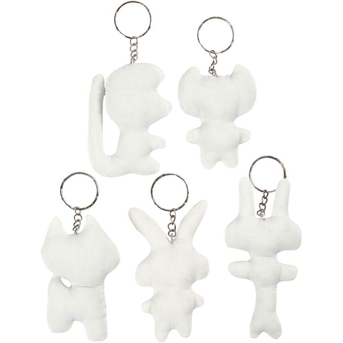 Stoffigurer, H: 6-10 cm, 5 stk./ 1 pk.