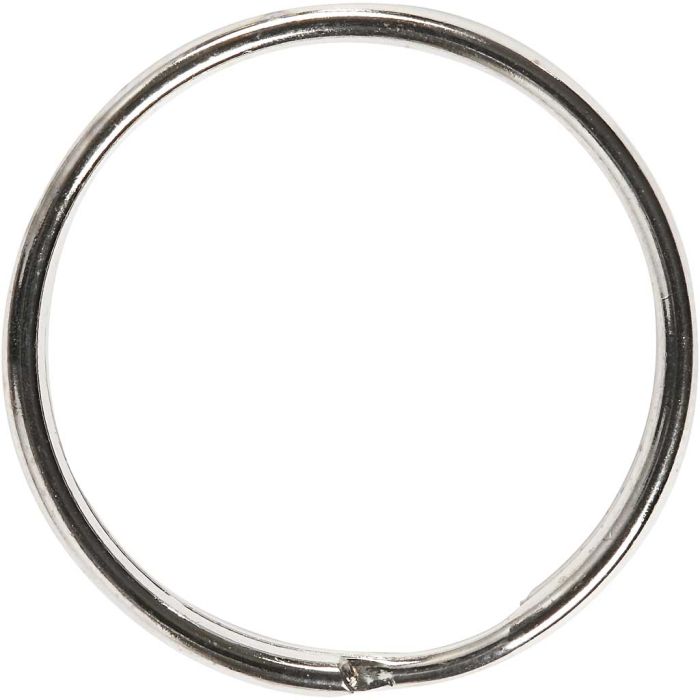 Nøkkelringer, dia. 30 mm, 6 stk./ 1 pk.
