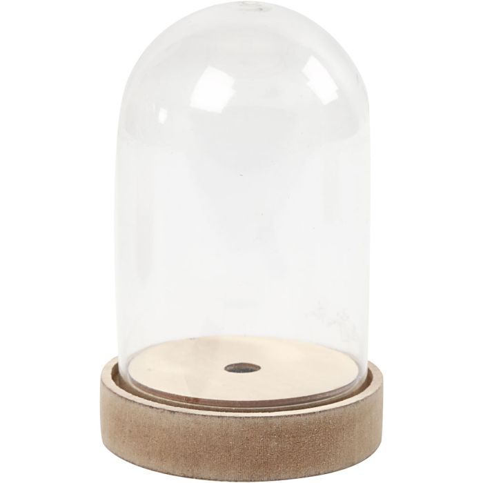 Klokke på trefot, H: 12,5 cm, dia. 8 cm, 1 pk.
