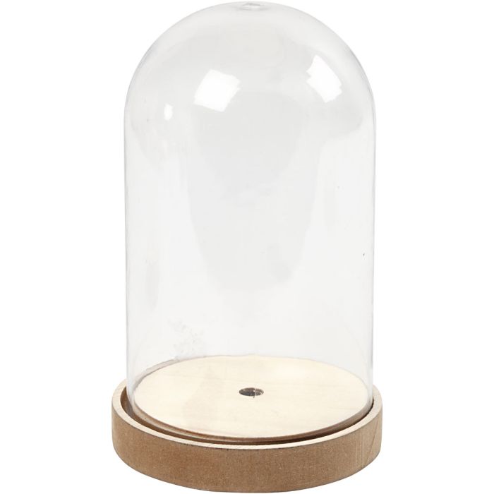 Klokke på trefot, H: 18 cm, dia. 11 cm, 1 pk.