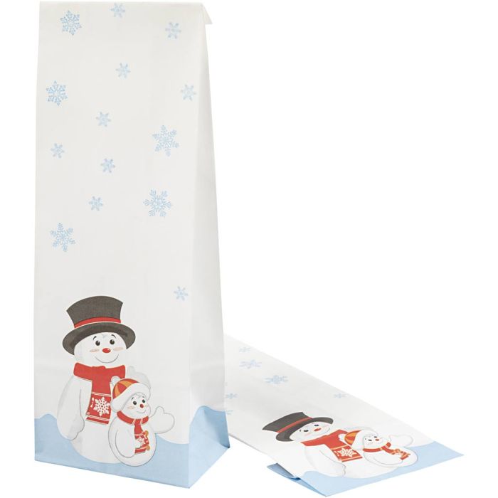 Godtepose med julemotiv, julemotiv, H: 28 cm, str. 6x10 cm, 60 g, 100 stk./ 1 pk.