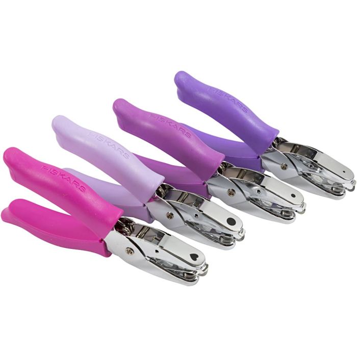 Fiskars Hand Punch, hullstr. 1,5+3+5+6 mm, 4 stk./ 1 pk.