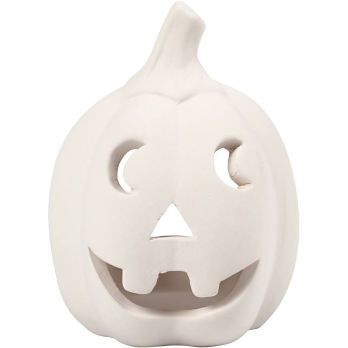 T-Lys holder, Gresskar, H: 9,5 cm, dia. 6,5 cm, hvit, 12 stk./ 1 pk.