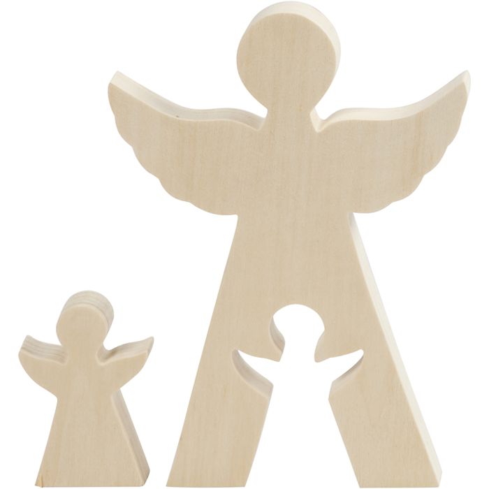 2i1 figur, engler, H: 7,8+20 cm, D: 2 cm, B: 4,5+14,3 cm, 1 sett