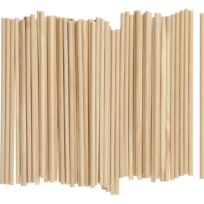 Stokk, L: 15 cm, dia. 4 mm, 100 stk./ 1 pk.