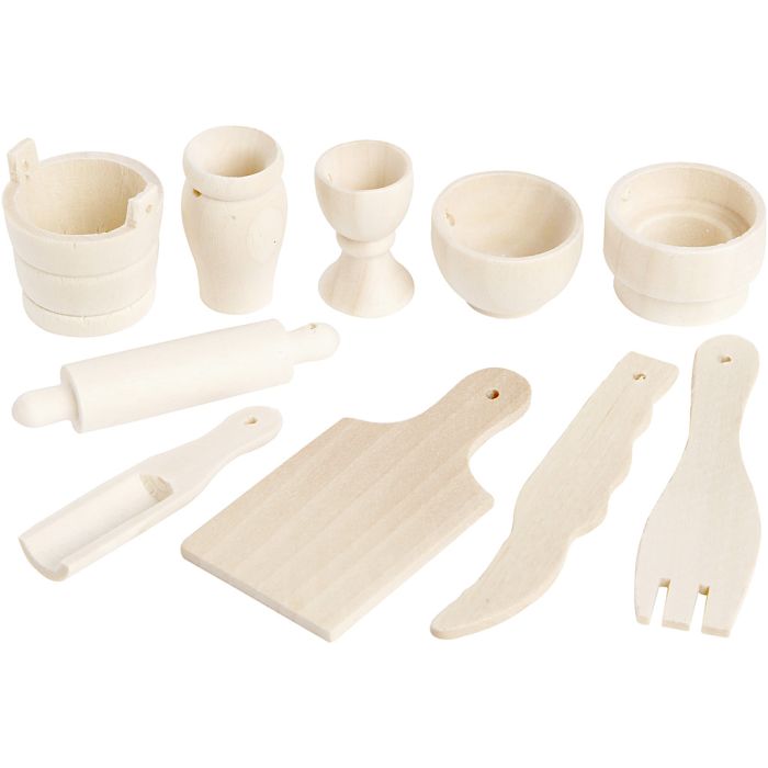 Kjøkkenredskaper, L: 40-60 mm, 10 stk./ 1 pk.