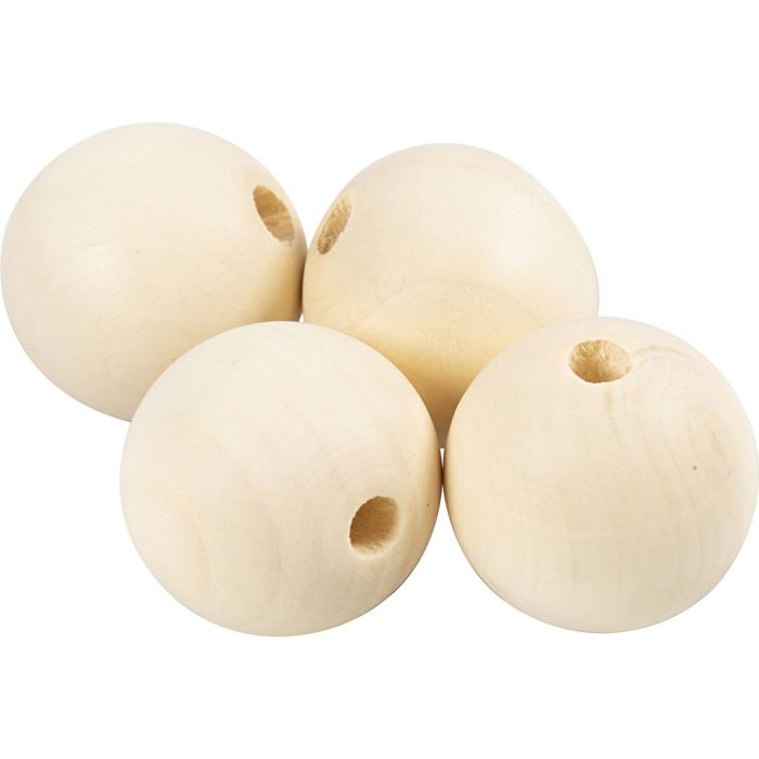 Treperle, dia. 30 mm, hullstr. 5 mm, 4 stk./ 1 pk.