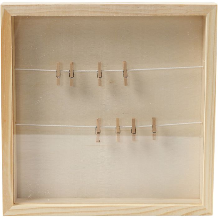 3D ramme , D: 35 mm, str. 23x23 cm, 1 stk.