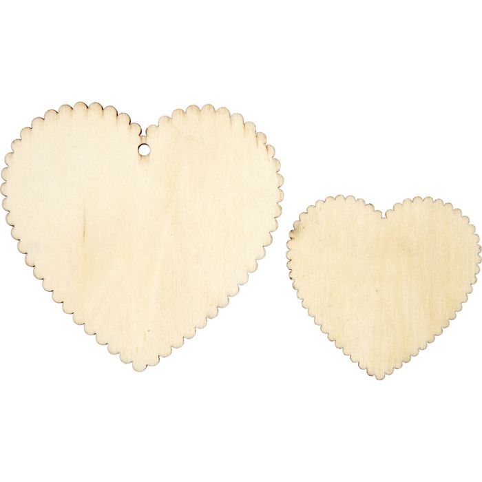 Hjerter, str. 5,1x5,1 cm, 12 stk./ 1 pk.
