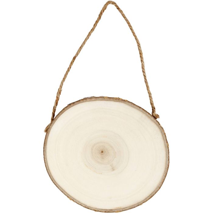 Dørskilt, dia. 12-14 cm, tykkelse 1,5 cm, 1 stk.