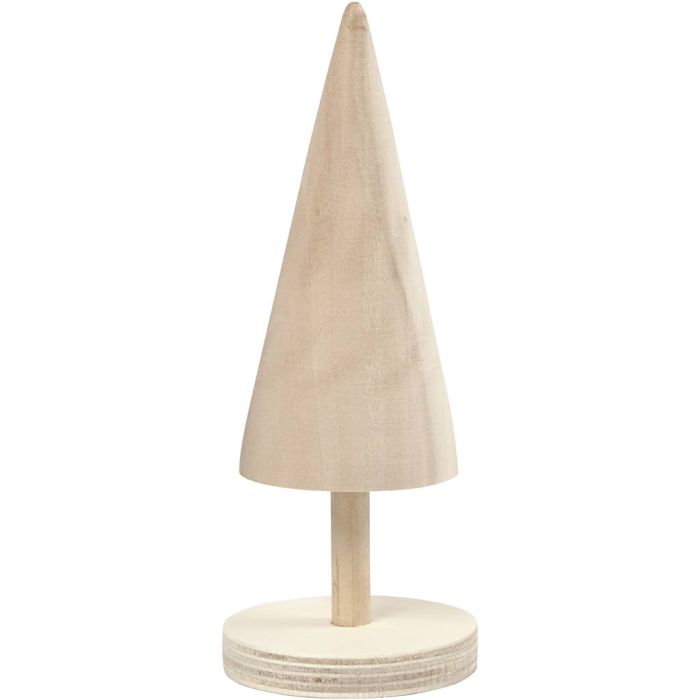 Juletre, H: 15,5 cm, dia. 5 cm, 1 stk.
