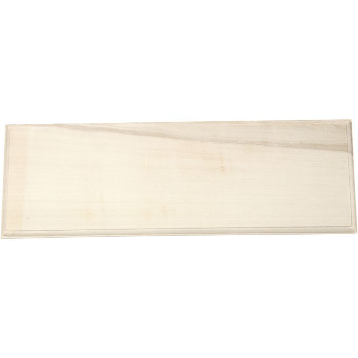 Treskilt, str. 10x30 cm, tykkelse 1 cm, 1 stk.