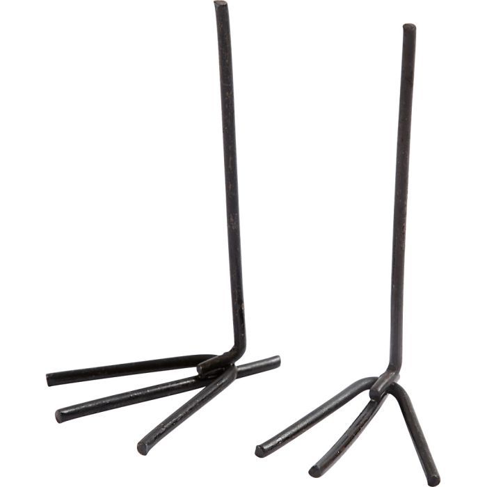 Fugleføtter og Kyllingføtter, H: 5 cm, B: 2 cm, svart, 10 par/ 1 pk.