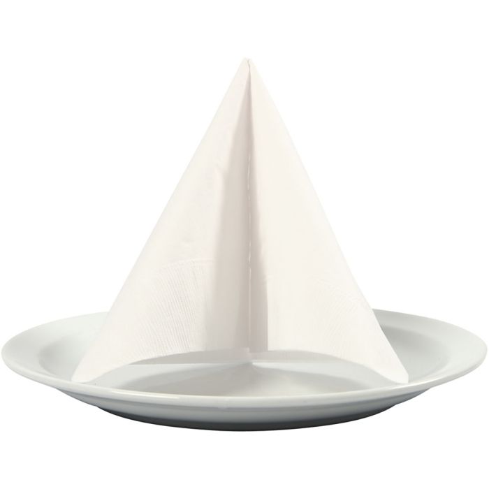 Servietter, str. 33x33 cm, hvit, 20 stk./ 1 pk.