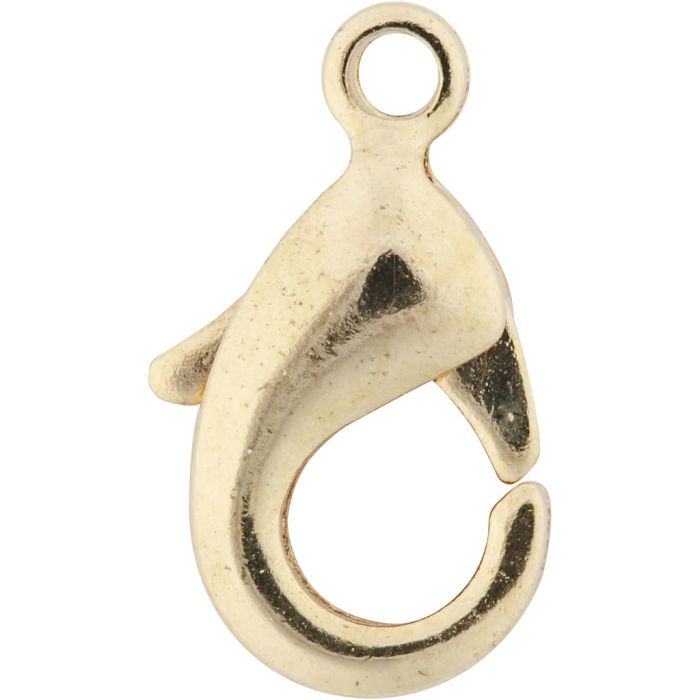 Karabinere, L: 10,1 mm, forgylt, 5 stk./ 1 pk.