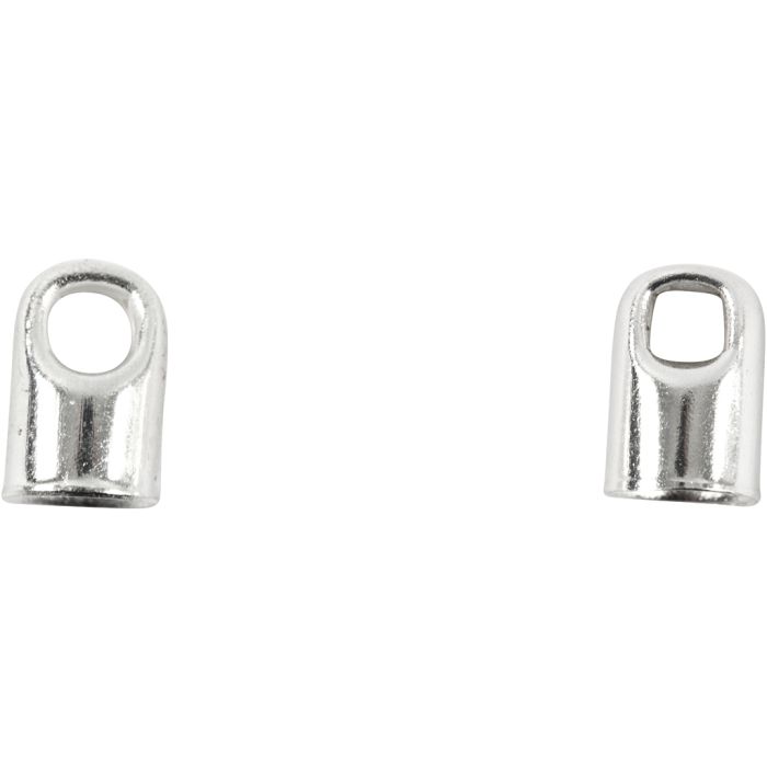Enderør, L: 7 mm, dia. 4,5 mm, forsølvet, 8 stk./ 1 pk.