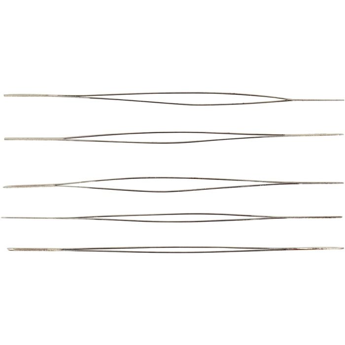 Perlenål, L: 6 cm, tykkelse 0,3 mm, 5 stk./ 1 pk.