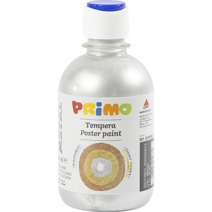 Temperamaling Metallic, sølv, 300 ml/ 1 fl.