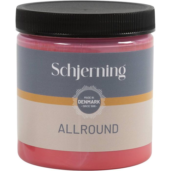 Utendørsmaling, silkematt, primær rød, 250 ml/ 1 fl.