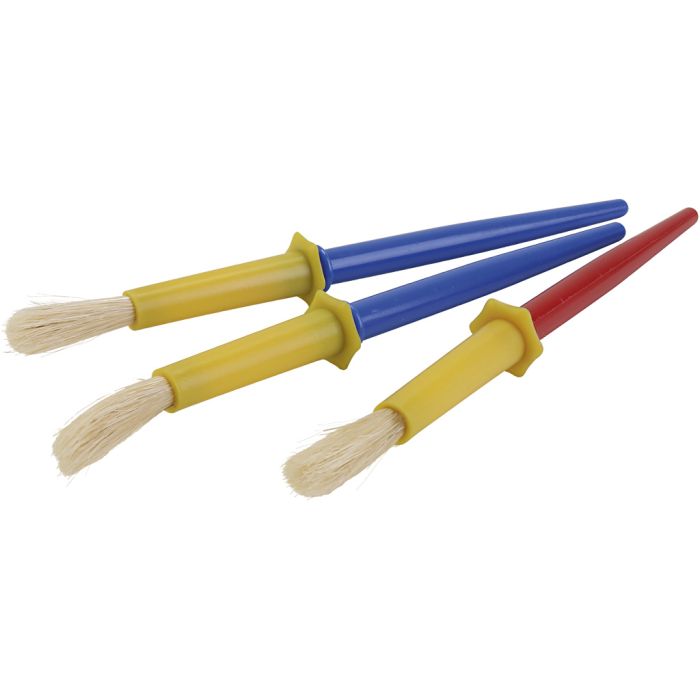Barnepensler med dryppkant, L: 18 cm, dia. 8 mm, 20 stk./ 1 pk.