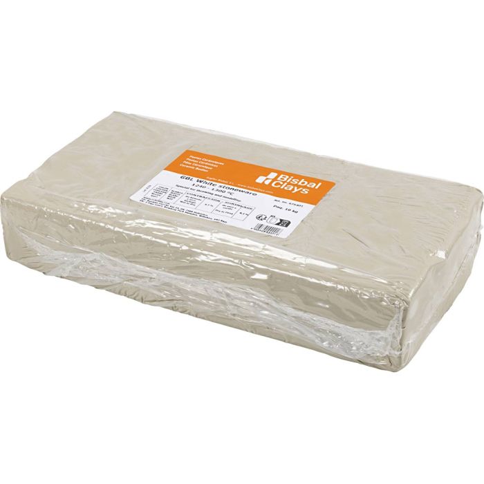 Hvitbrennende Stentøysleire, 10 kg/ 1 pk.