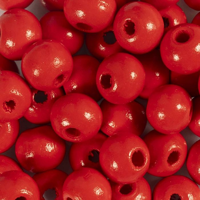 Treperler, dia. 10 mm, hullstr. 3 mm, rød, 50 g/ 1 pk.