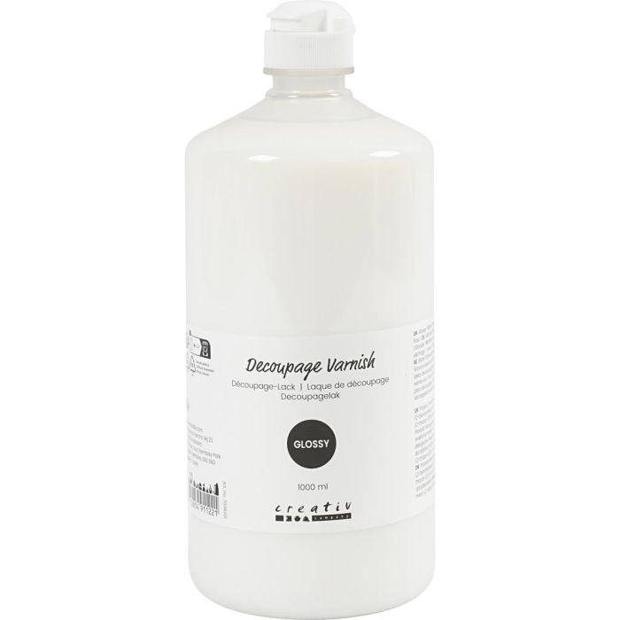 Decoupagelakk, blank, 1000 ml/ 1 fl.
