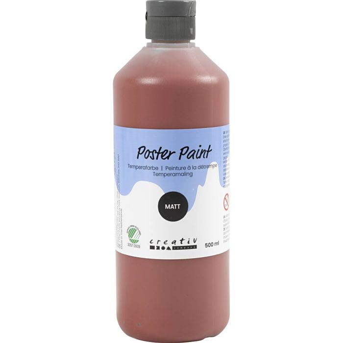 Temperamaling, matt, semi opaque, beige, 500 ml/ 1 fl.