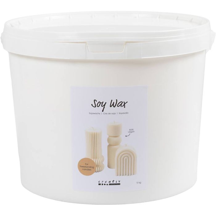 Soyavoks, Til frittstående stearinlys, creme, 5 kg/ 1 pk.