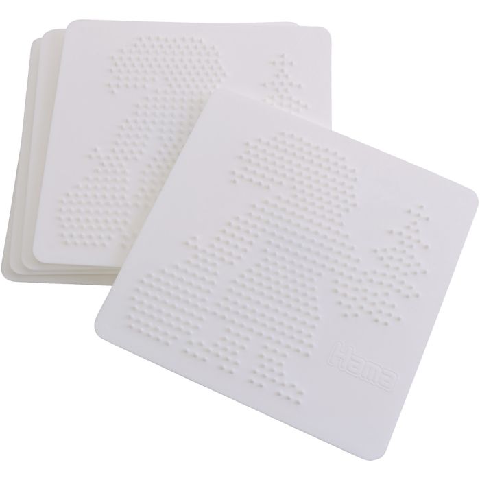 Perleplate, str. 15x15 cm, medium, 5 stk./ 1 pk.