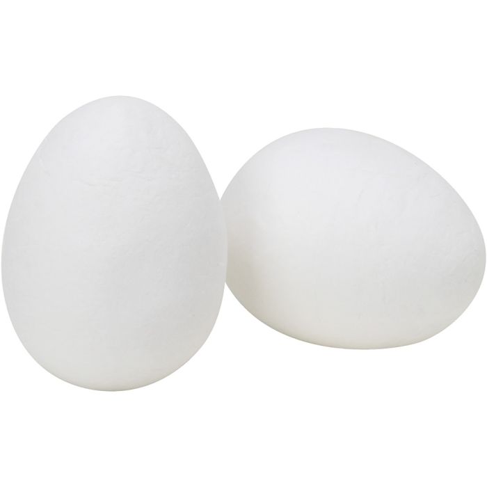 Egg, str. 30 mm, hvit, 100 stk./ 1 pk.