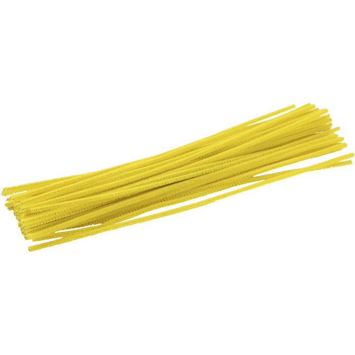 Piperenser, L: 30 cm, tykkelse 4 mm, gul, 50 stk./ 1 pk.
