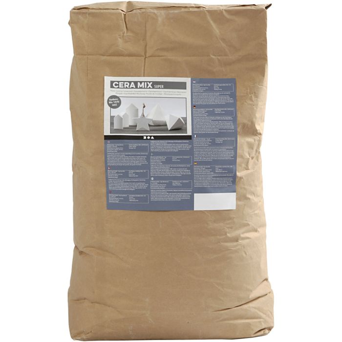 Cera-Mix Super Modellgips, hvit, 25 kg/ 1 pk.