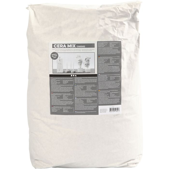 Cera-Mix Standard Modellgips, lys grå, 25 kg/ 1 pk.