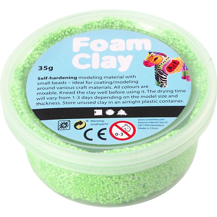 Foam Clay® , neon grønn, 35 g/ 1 boks