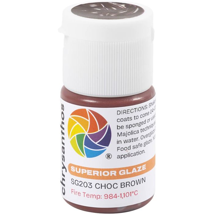 Keramikkglasur, chocolate brown, 30 ml/ 1 stk.