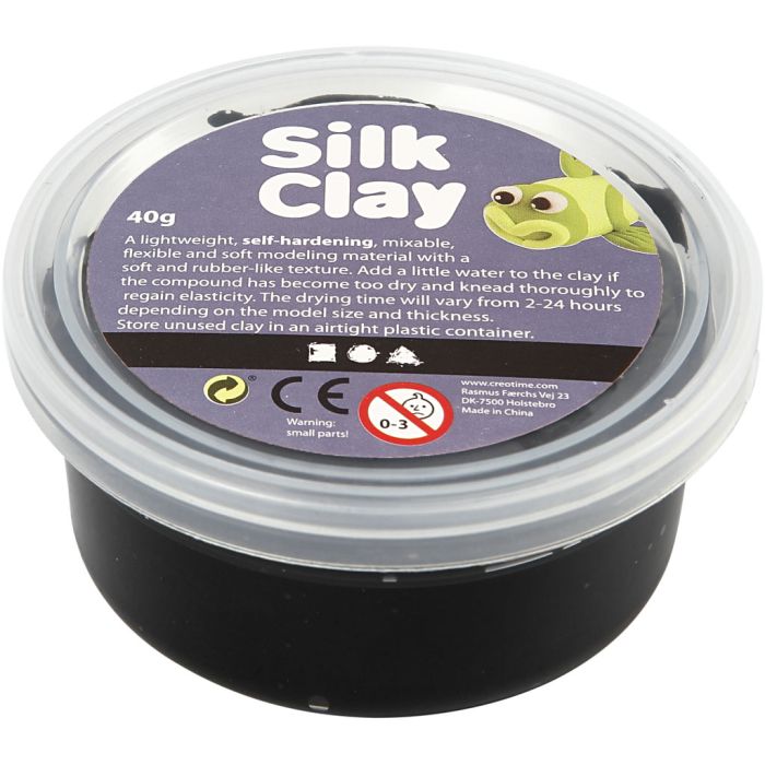 Silk Clay®, svart, 40 g/ 1 boks