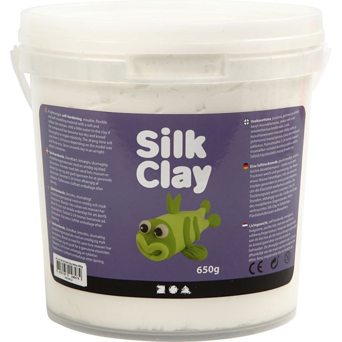 Silk Clay®, hvit, 650 g/ 1 spann